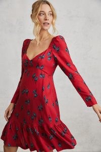 Hope For Flowers by Tracy Reese Rosebud Mini Dress / red floral dresses