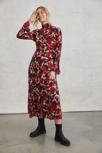 Hope For Flowers Olivia Maxi Dress / red romantic-style high neck dresses / floral fashion