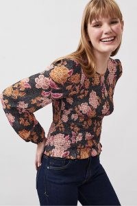 Kachel x Anthropologie Floral Smocked Blouse