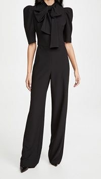 Black Halo Ara Jumpsuit ~ pussy bow jumpsuits