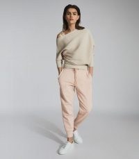 REISS DELTA JERSEY JOGGERS NEUTRAL ~ casual and stylish ~ sportswear fashion