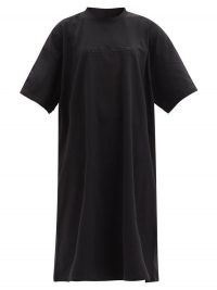 VETEMENTS Haute Couture logo cotton-jersey T-shirt dress ~ casual LBD