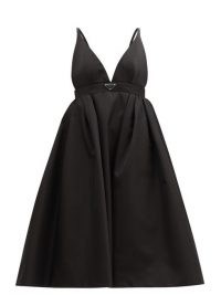 PRADA Logo-plaque Re-Nylon dress ~ LBD ~ voluminous event dresses ~ empire waist design evening wear