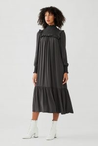 GHOST HARRY DRESS ~ high neck ruffle trim dresses