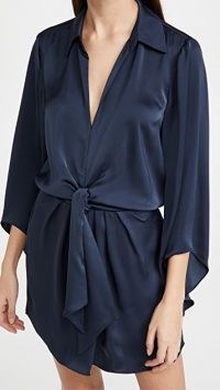 Ramy Brook Penny Dress ~ fluid navy blue dresses