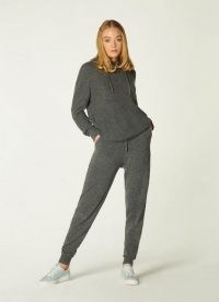 L.K. BENNETT SMITH GREY CASHMERE TROUSERS ~ luxe joggers