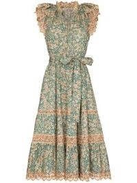 Ulla Johnson Lola broderie anglaise midi dress ~ feminine floral dresses