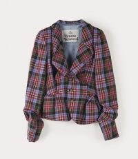 Vivienne Westwood DRUNKEN TAILOR JACKET BRICK TARTAN