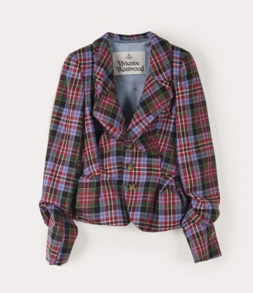 Vivienne Westwood DRUNKEN TAILOR JACKET BRICK TARTAN