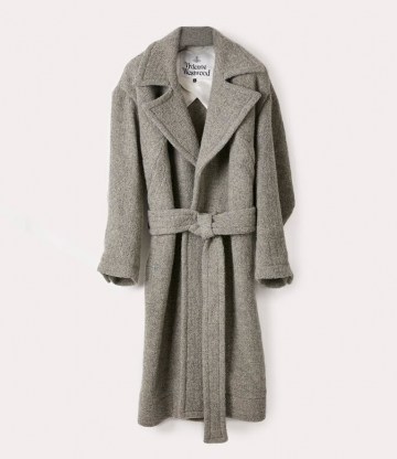 Vivienne Westwood WILMA COAT GREY ~ self tie wrap coats ~ oversized outerwear