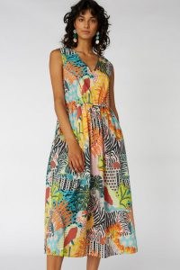 Camilla Perkins X Gorman ZEBRA TANK DRESS / colourful printed organic cotton dresses