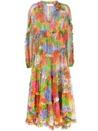 Zimmermann Riders floral ruffled dress / vibrant print dresses / ruffles