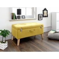 Bryzel Storage Ottoman by Zipcode Design – evokes the look and feel of a classic instrument case