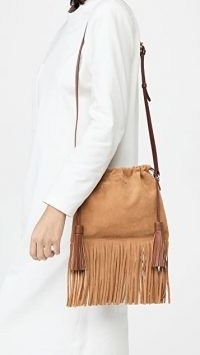 A.P.C. Sac Louise Bag ~ fringed camel brown bags ~ boho accessories