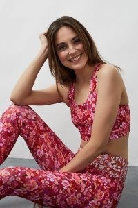 Kachel x Anthropologie Floral-Print Sports Bra Pink / sportswear