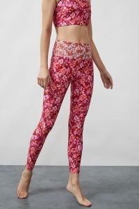 Kachel x Anthropologie Floral-Print Leggings Pink