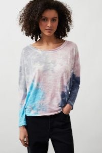 Chaser Tie-Dye Waffle Top Pink