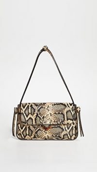 Loeffler Randall Maggie Baguette Bag / snake effect handbag