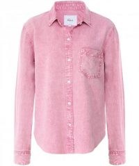 RAILS Ingrid Raw Acid Wash Shirt ~ pink denim shirts