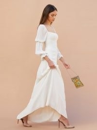 REFORMATION Stars Dress ~ long ivory wedding dresses ~ beautiful bridal gowns