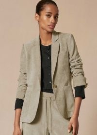 meandem Ultimate Drape Superfine Cord Blazer Dusted Sage ~ green blazers ~ corduroy jackets