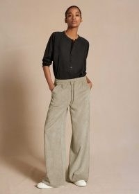 Ultimate Drape Superfine Cord Track Pant Dusted Sage