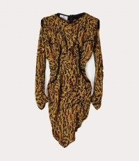 Vivienne Westwood TWISTED WILMA DRESS ACID ANIMAL PRINT