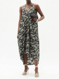 PETAR PETROV Aspen Fog floral-print silk maxi dress