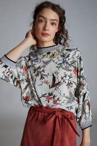 Conditions Apply Zamora Print Top / silky floral sweat tops