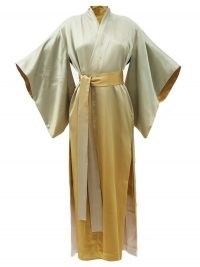 COMMON HOURS Bees and Honey reversible ombré-silk robe ~ luxe embroidered kimono robes ~ Amber Symond kimonos