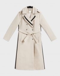 Ted Baker DAESTI Contrasting Detailed Trench Coat | stripe detail coats