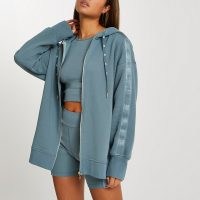 RIVER ISLAND Intimates green long sleeve hoodie