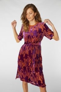 gorman IRIS DEVORE TEE DRESS / luxe floral burnout dresses