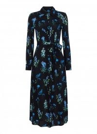 goat LIVIA MEADOW SHIRT DRESS / floral print collared dresses