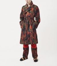 Vivienne Westwood BEN TRENCH COAT FLAME PRINT | printed coats