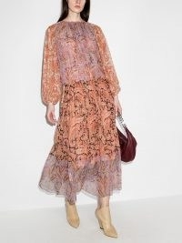 Zimmermann Botanica ruched maxi dress ~ floaty paisley print dresses