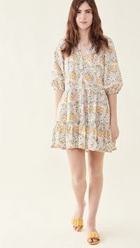 Apiece Apart Mini Mitte Dress / puff sleeve floral dresses