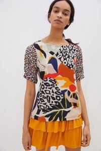 Conditions Apply Elsa Contrast Top / mixed print tops