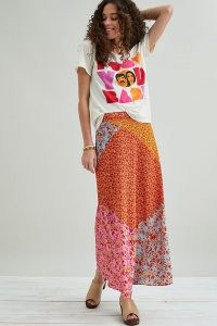 Kachel Georgia Mixed Print Midi Skirt / multicoloured floral skirts