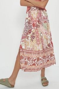 ANTHROPOLOGIE Indira Maxi Skirt / floral mixed print skirts