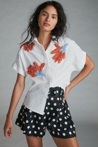 Dhruv Kapoor Kavitha Beaded Buttondown / sequin embellished shirts