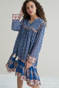 M.A.B.E. Madi Print Mini Dress / floaty boho dresses