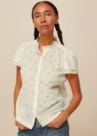 WHISTLES FORGET ME NOT VOILE BLOUSE – feminine summer blouses