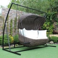 Wayfair Kevser Swing Seat with Stand by Dakota Fields | Garden Furniture | Relax Outdoors