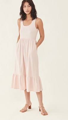 dRA Beau Dress ~ blush pink tiered hem dresses