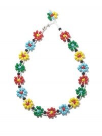 BOTTEGA VENETA Floral beaded choker ~ multicoloured chokers