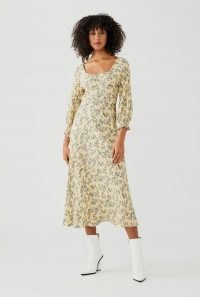 GHOST TANDY DRESS Rose Ditsy / floral midi dresses