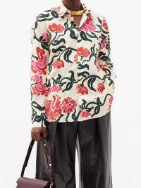 MARNI Tropical-print cotton-poplin shirt ~ women’s floral shirts