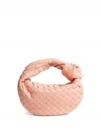 BOTTEGA VENETA The Jodie mini Intrecciato pink leather clutch ~ small grab bags