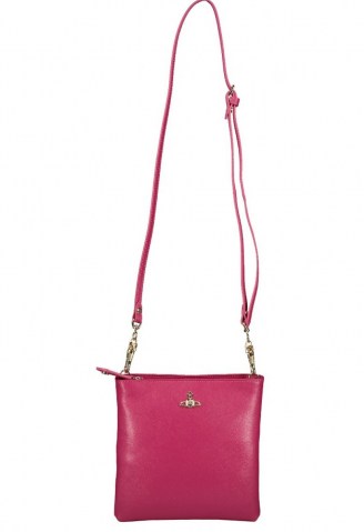 VIVIENNE WESTWOOD VICTORIA SQUARE CROSSBODY STRAP BAG ~ pink cross body bags